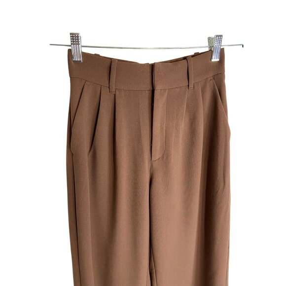 Abercrombie & Fitch Brown Wide-Leg Trousers - Picture 3 of 12